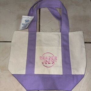 Trader Joe’s mini canvas tote bag